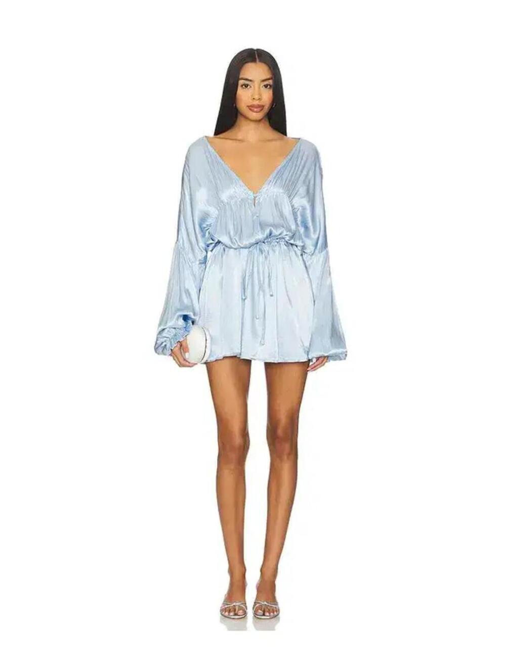 SNDYS Bali Mini Dress long sleeve mini